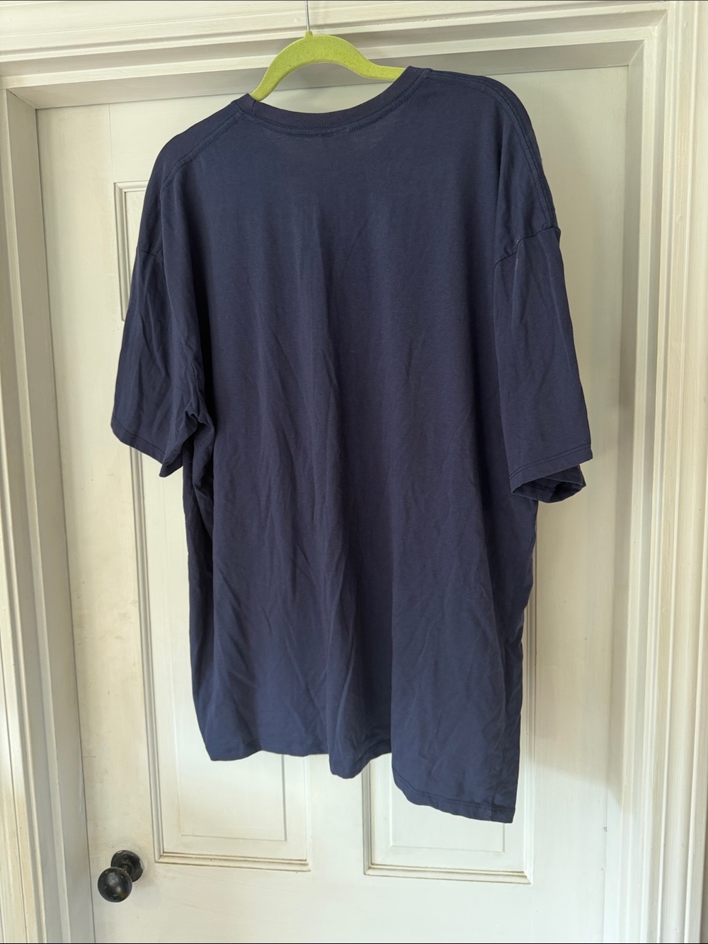 Men's Navy Crew Neck T-Shirt - Picture 3 of 3